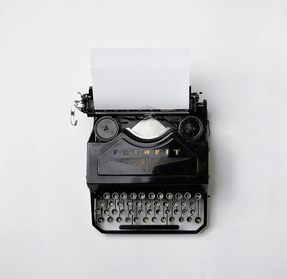 Photo of typewriter